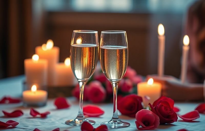 Couple célébrant un anniversaire dans un cadre intime.